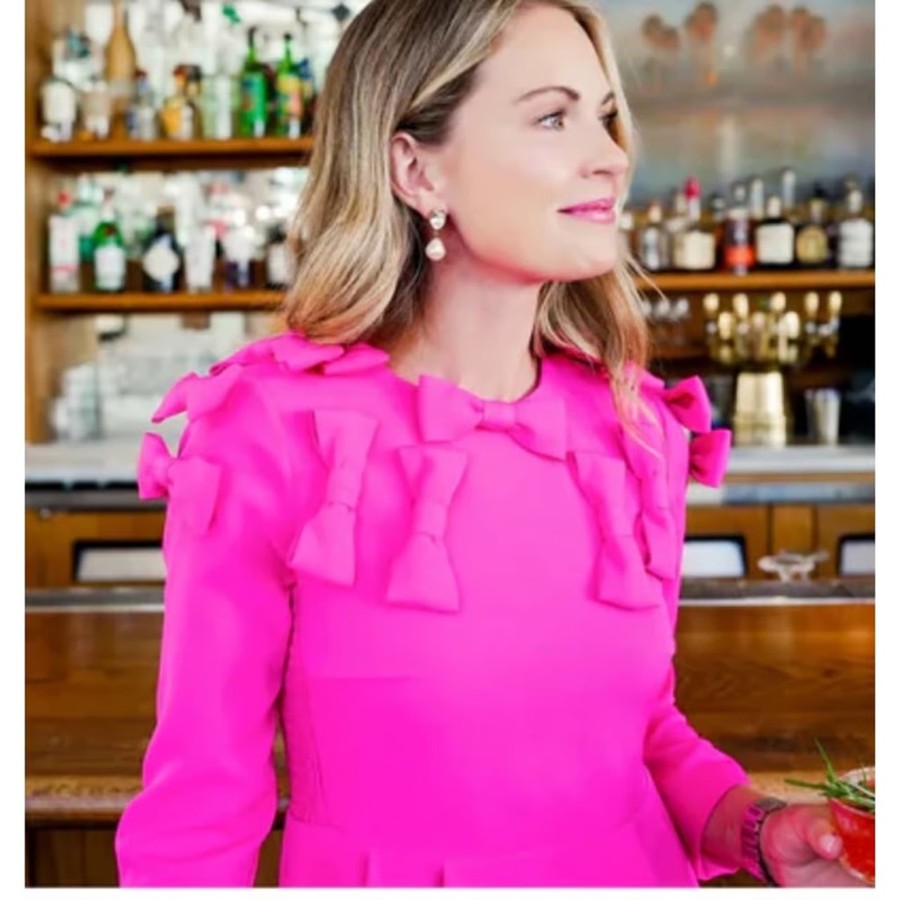 Tuckernuck x Cameran Eubanks Hot Pink Bow dress - Picture 3 of 6